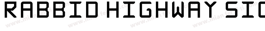 Rabbid Highway Sign II字体转换
